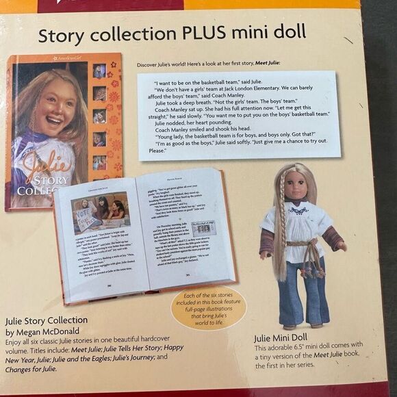 American Girl Julie Albright Story Collection with Mini Julie Doll NEW - Picture 8 of 8